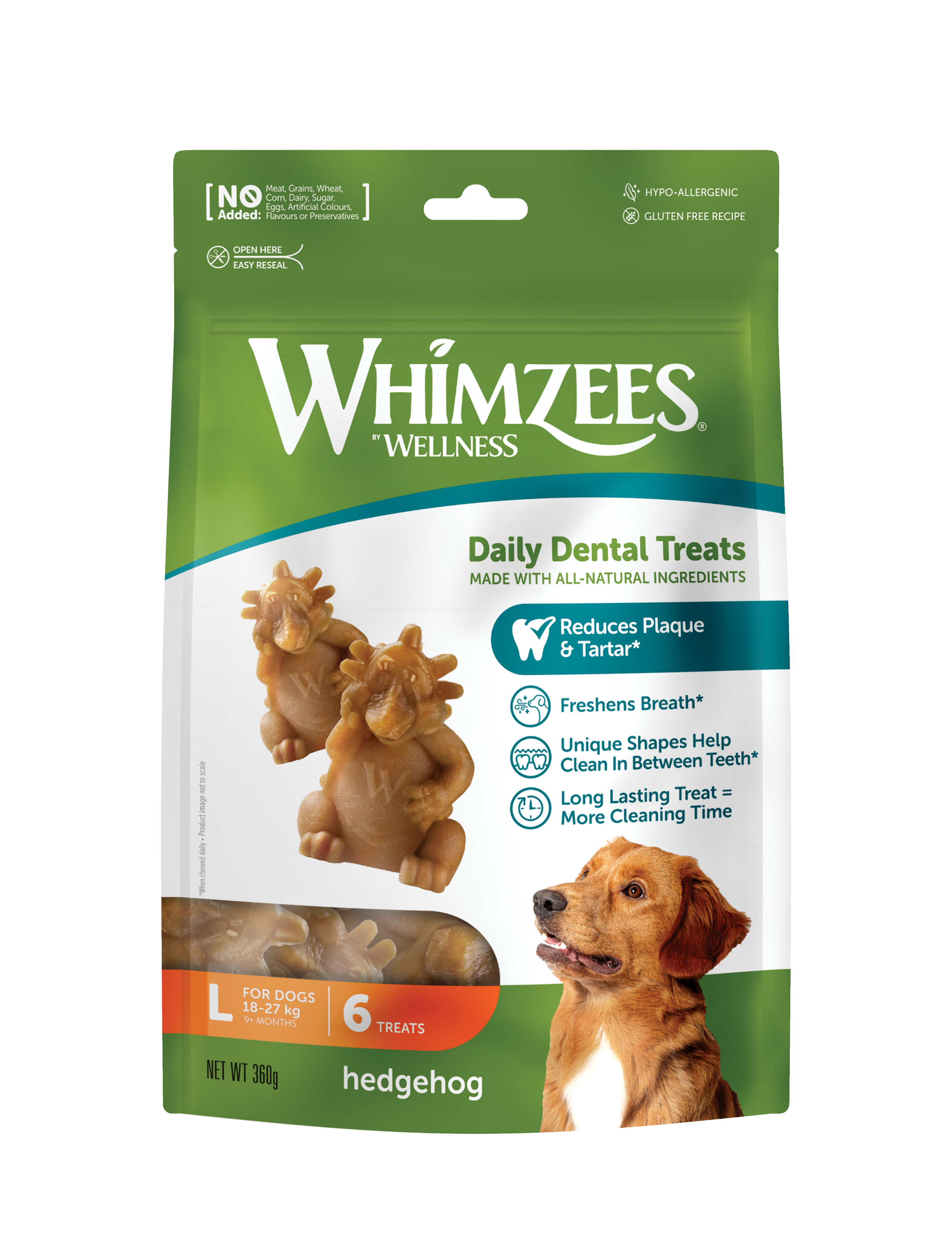 WHIMZEES Hedgehog Large 6 pack Wellness CORE Breeder