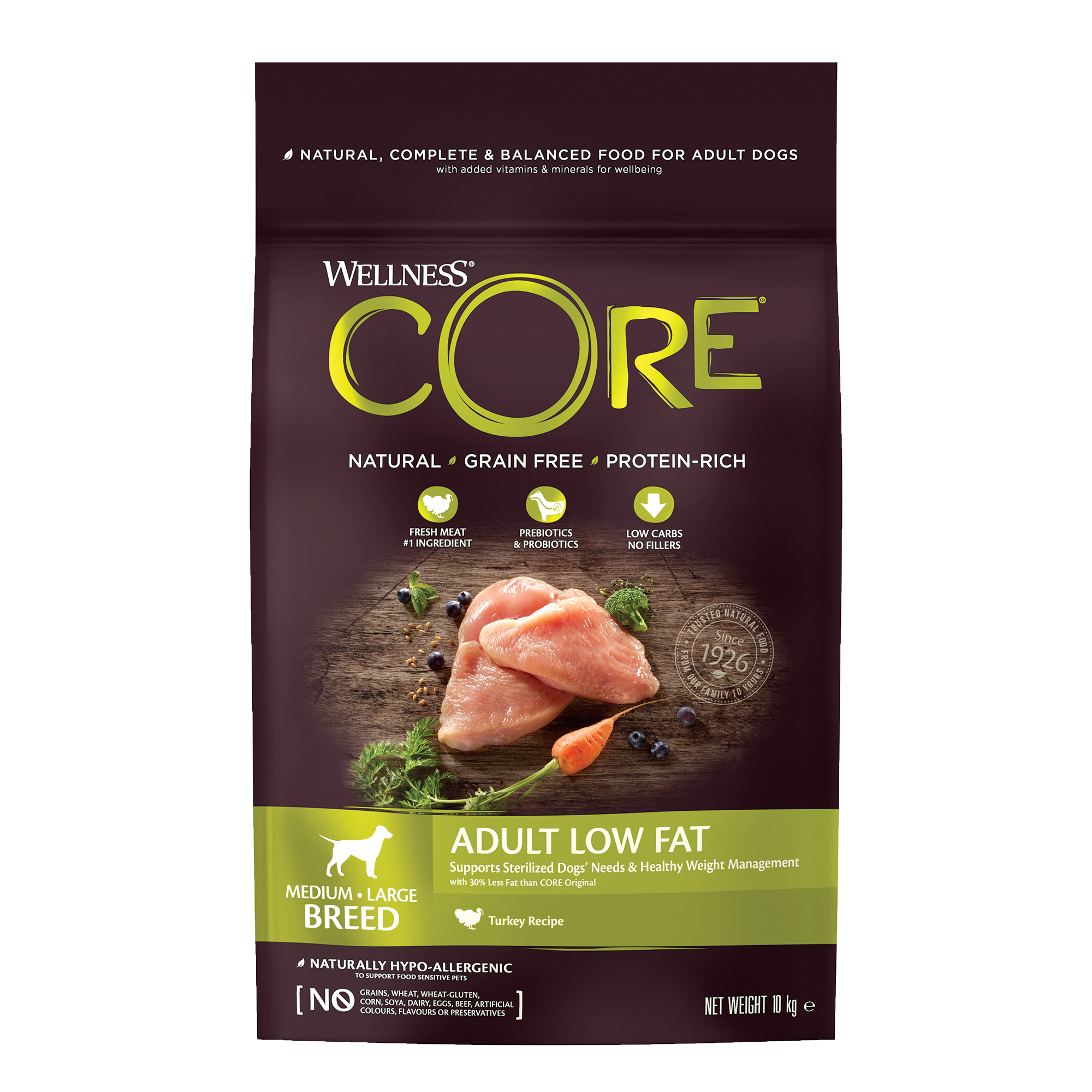 Low fat low hot sale protein dog food